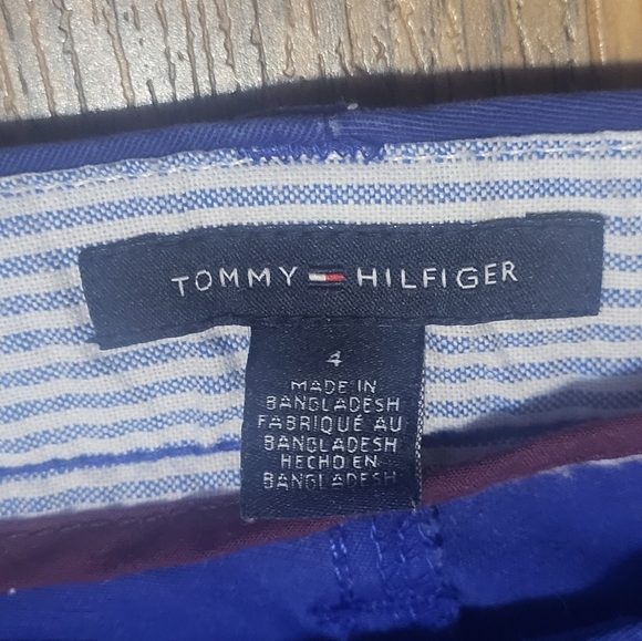 Tommy Hilfiger Women’s Size 4 Dark Blue Logo Pants Casual Dressy B63 - Picture 5 of 11